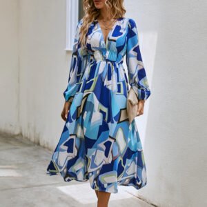 Vestido MIDI de estilo boêmio