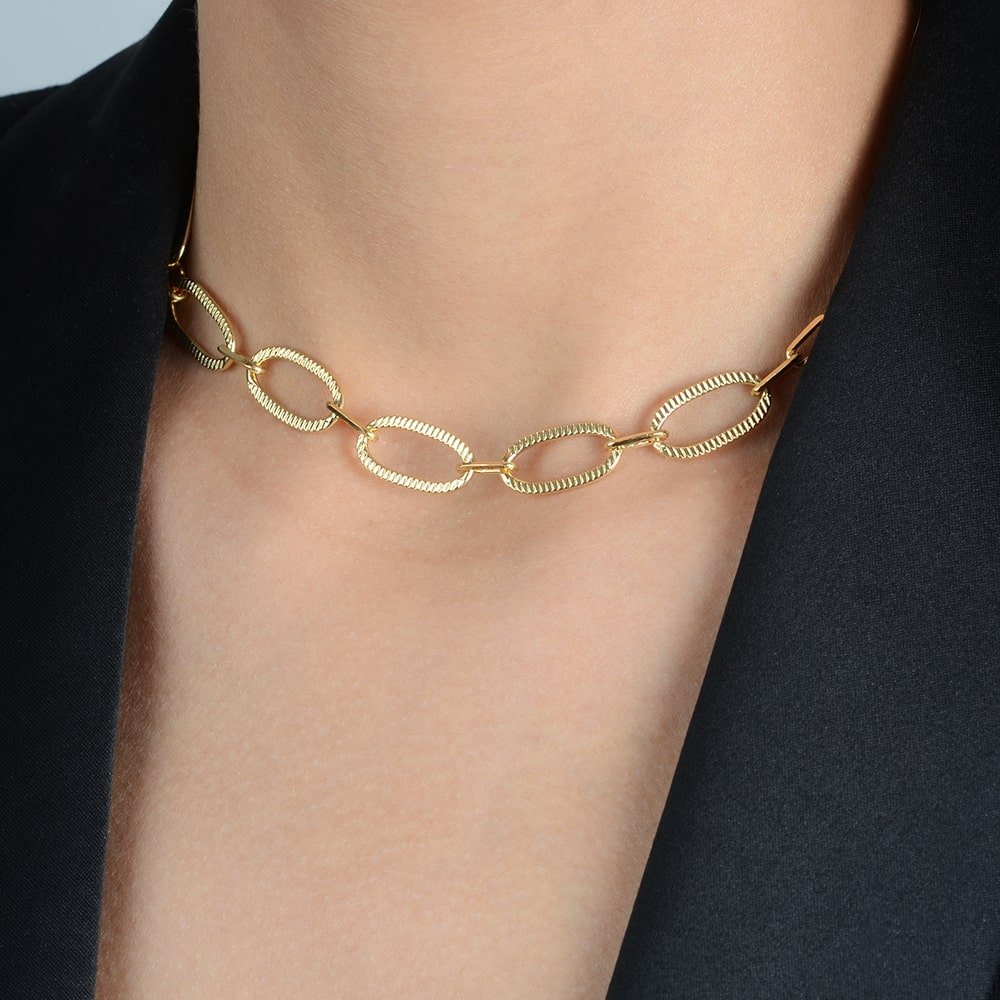 Chocker Dourada Corrente com Extensor - Imagem 2