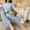 Conjunto de Pijamas de Verão 2026, Moda Casual, Tecido Leve, Conjunto de Duas Peças para Mulheres - Imagem 8