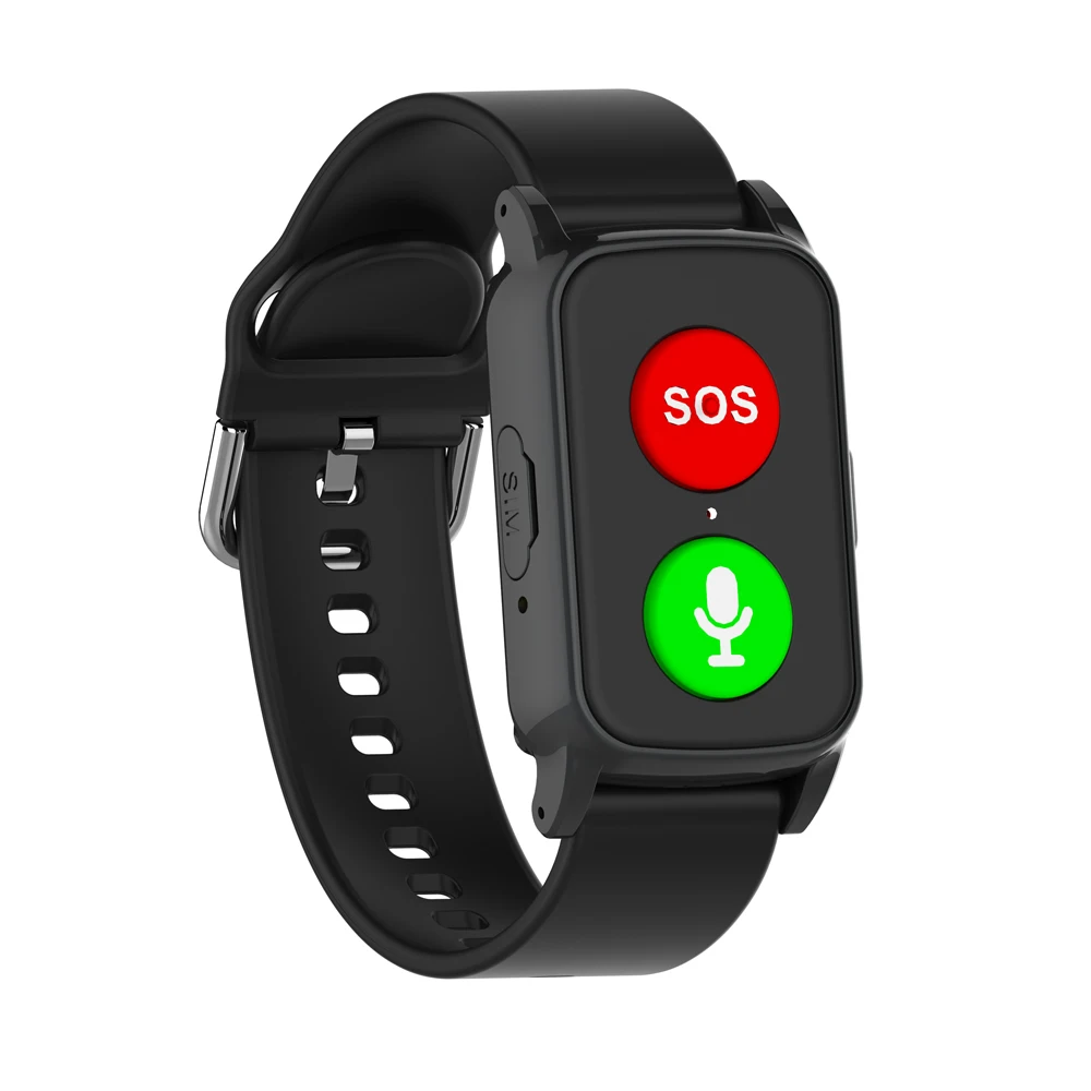 Pulseira de GPS Pessoal 4G LTE com Botão de Pânico para Chamadas, Termômetro e Alarme de Queda para Idosos com Demência - Imagem 2