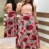 Novo Vestido Maxi de Verão para Mulheres com Estampa Floral, Cintura Alta, Lavável, Manga Curta, Tamanho Plus - Imagem 9
