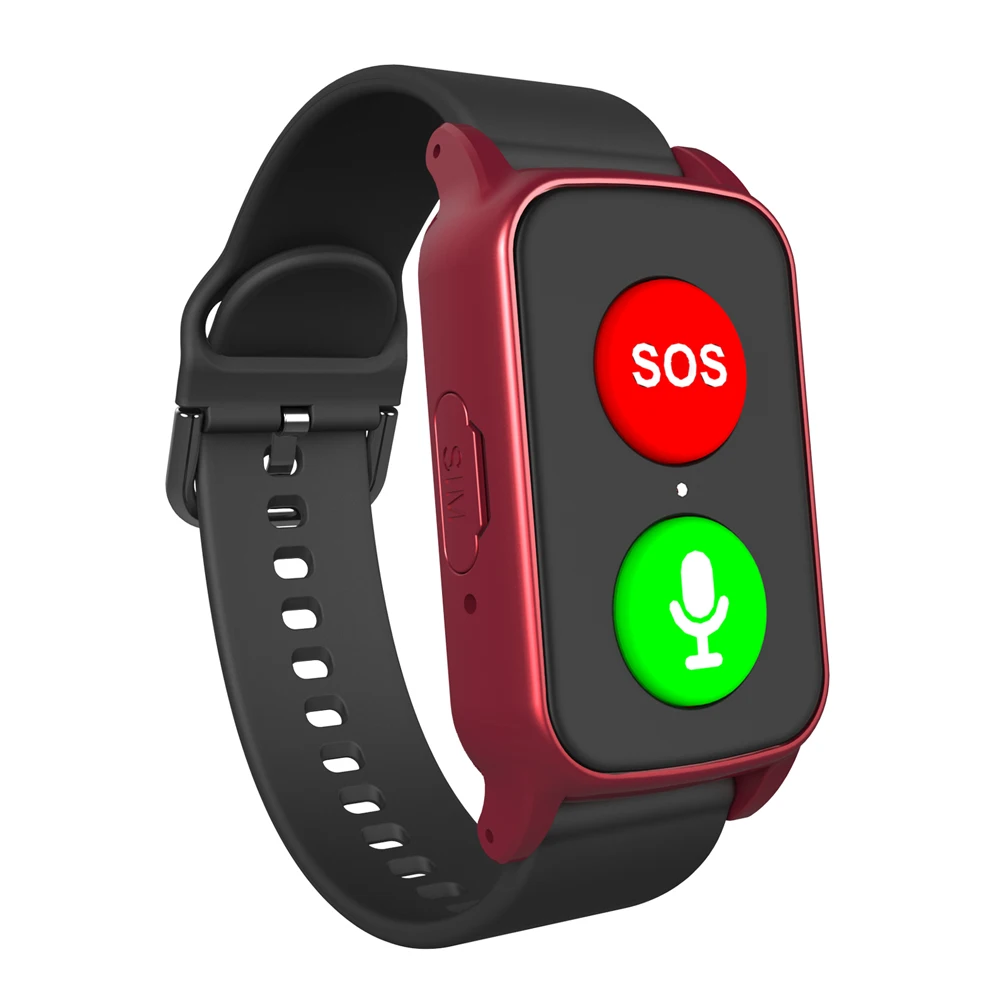 Pulseira de GPS Pessoal 4G LTE com Botão de Pânico para Chamadas, Termômetro e Alarme de Queda para Idosos com Demência - Imagem 3
