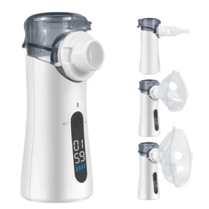 Máquina Nebulizadora YS82 Kit Inalador para Crianças e Adultos Asma Portátil com Display Digital Nebulizador Ultrassônico de Malha