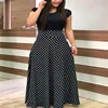 Novo Vestido Maxi de Verão para Mulheres com Estampa Floral, Cintura Alta, Lavável, Manga Curta, Tamanho Plus - Imagem 7