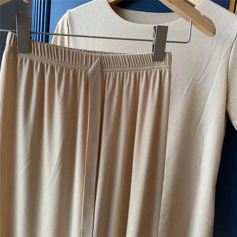 Conjunto de Pijamas de Verão 2026, Moda Casual, Tecido Leve, Conjunto de Duas Peças para Mulheres - Imagem 15