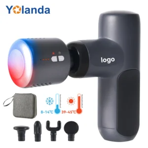 Massageador Muscular Esportivo Portátil de Tecido Profundo Aquecido para Relaxamento Corporal – Mini Pistola de Massagem