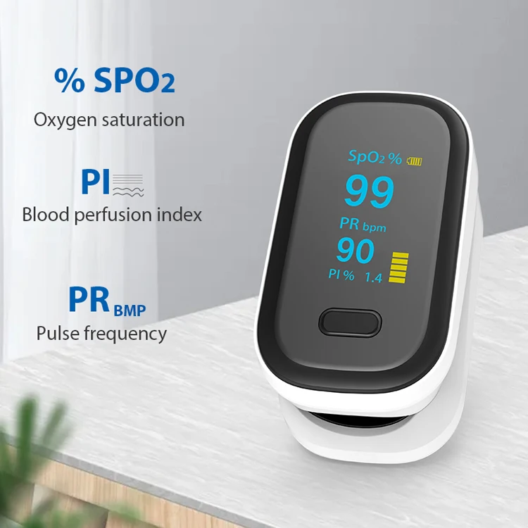 Oxímetro de Pulso Digital Portátil Yonker para Cuidado Familiar com Dedo, Medidor de SPO2 OLED Inteligente - Imagem 2