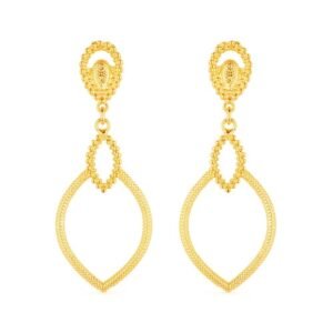 Brinco Dourado Luxo Gota de Gala