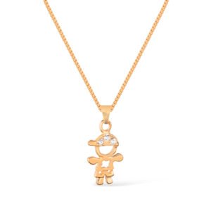Colar Dourado Filho com Zircônia