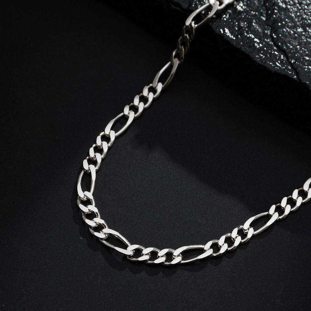 Corrente Prateada Masculina Elo 3 por 1 - Imagem 3