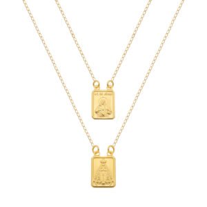 Escapulário Dourado Masculino Tradicional