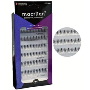 Cílios Postiços em Tufos com Mini Nó Macrilan ct100b