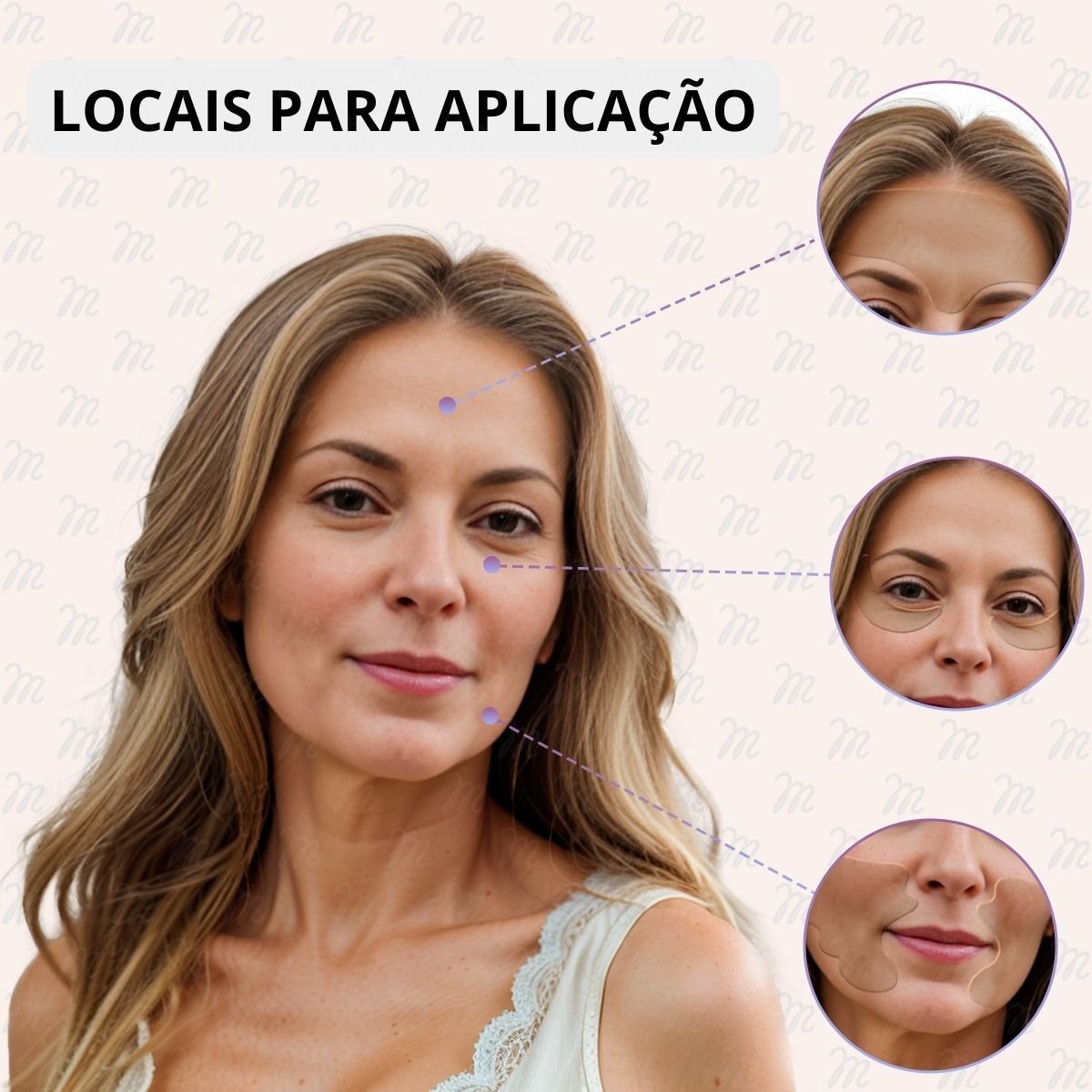 Adesivos Anti Rugas para Rosto Modelo:9 Peças - Imagem 6