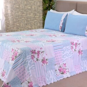 Colcha Bel Queen 03 pçs Patchwork