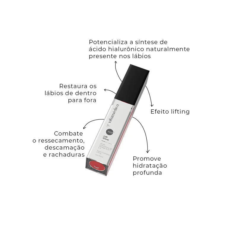 Balm Labial Lip Glow Pitanga Ácido Hialurônico - 5,5g - Imagem 3