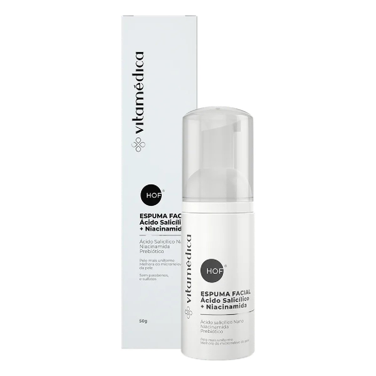 Espuma de Limpeza Facial Anti Acne e Oleosidade com Ácido Salicílico Nano + Niac