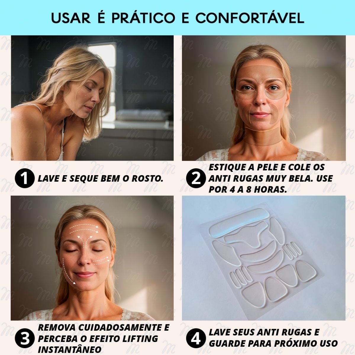 Adesivo Anti Rugas para Colo Triangulo Incolor - Imagem 5