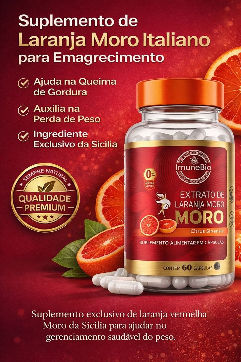 Suplemento Extrato de Laranja Moro Morosil- 540 Mg + Antocianinas 60 Caps - Imagem 3