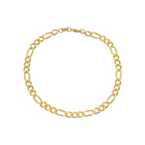 Pulseira Dourada Masculina Elo 3 por 1 - 5mm