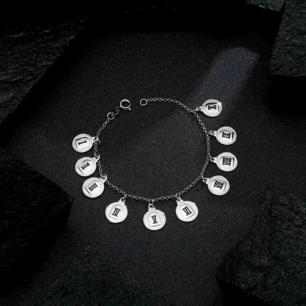 Pulseira Prateada 10 Dez Mandamentos - Imagem 3