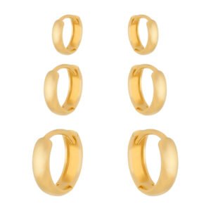 Trio Dourado de Argolinhas