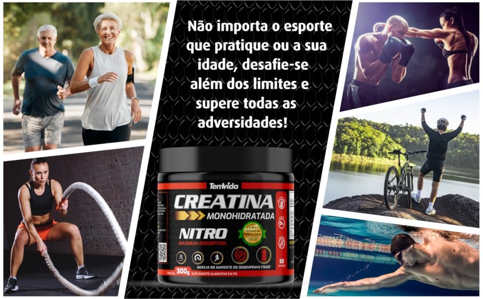 Creatina Nitro Natural tem, 300g - Imagem 11
