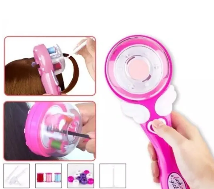 Cabeleireiro De Brinquedo Infantil Trançado Mágico Elétrico - Imagem 4