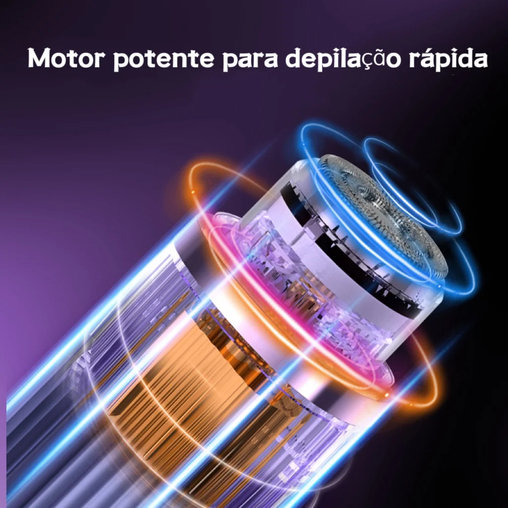 Depilador elétrico manual compacto para homens ou mulheres com carregamento usb - Imagem 5