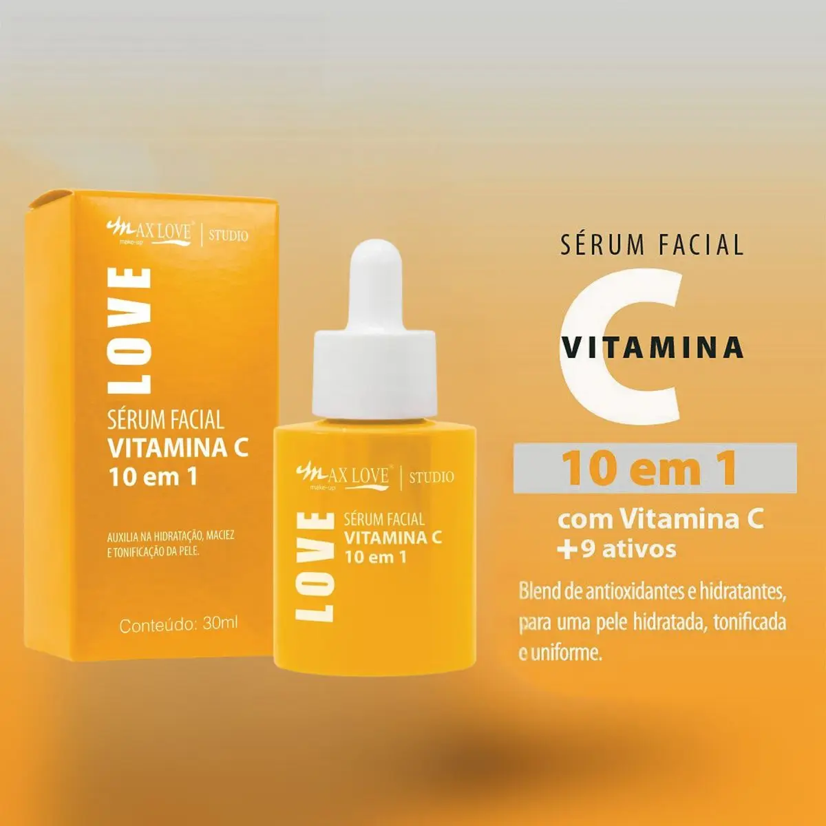 Sérum Facial Vitamina C 10 em 1 - Max Love - Imagem 3