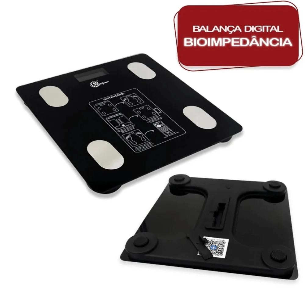 Balança Digital Corporal Bioimpedancia Aplicativo Bluetooth Fitness Controle de - Imagem 3