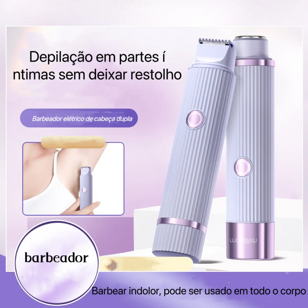Depilador elétrico manual compacto para homens ou mulheres com carregamento usb - Imagem 4