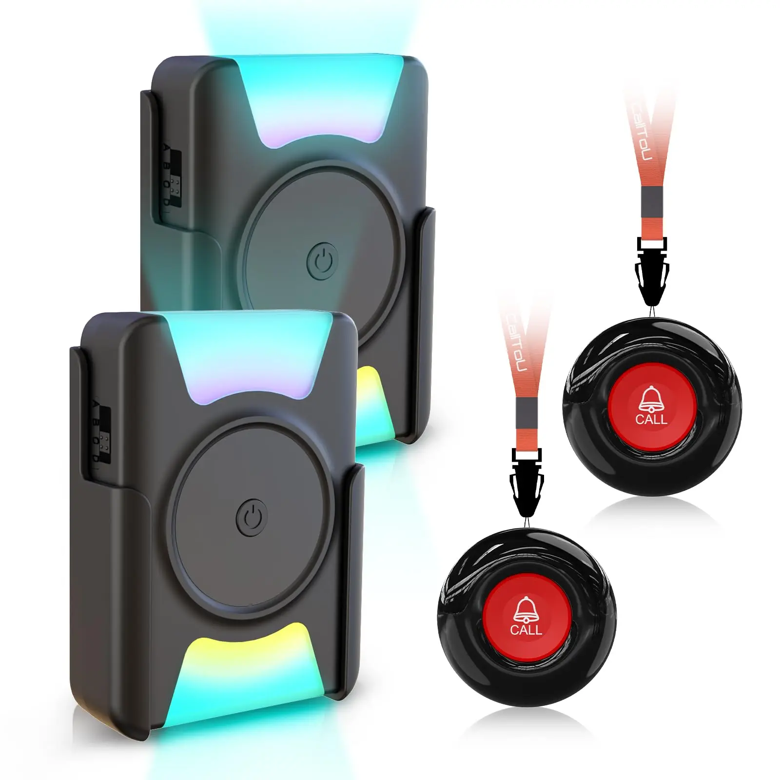 Daytech sem fio Chamando Sistema Pagers Idosos Cuidador Pager Piscando Respiração Luz Vibração Alerta Dispositivo - Imagem 7