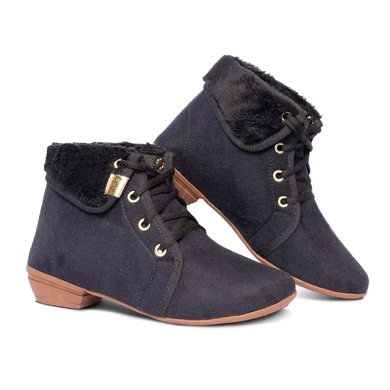 Bota Coturno Feminina Cano Curto Pele Inverno - Leila Soares - Imagem 2