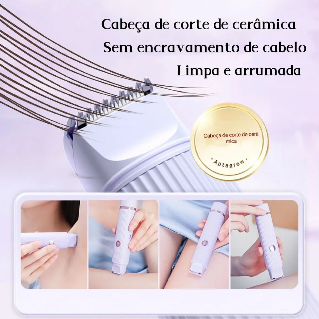 Depilador elétrico manual compacto para homens ou mulheres com carregamento usb - Imagem 2