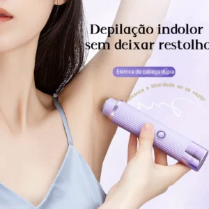 Depilador elétrico manual compacto para homens ou mulheres com carregamento usb