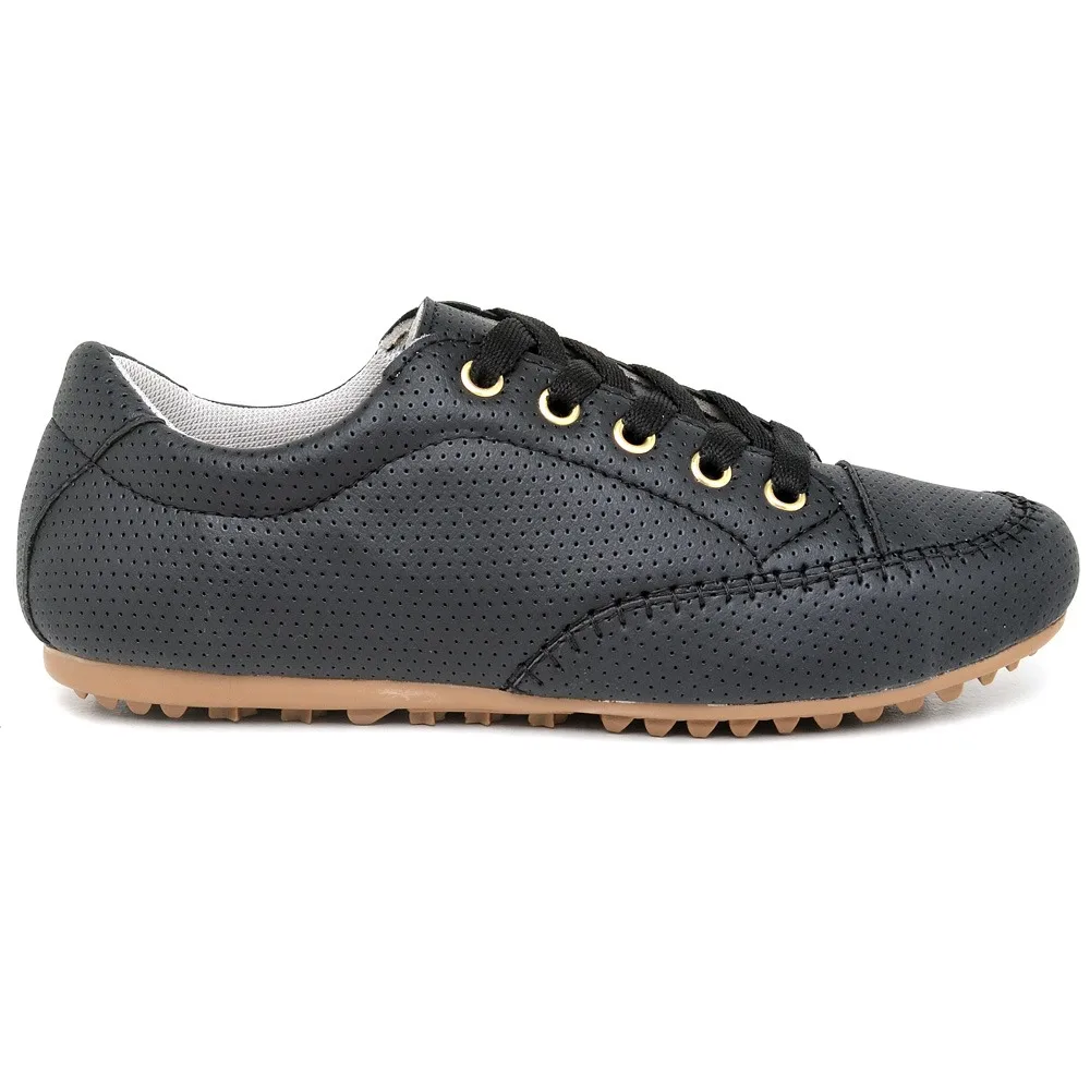 Tenis Casual Mocassim Feminino com Cadarço e Sola de Borracha Antiderrapante - Imagem 2