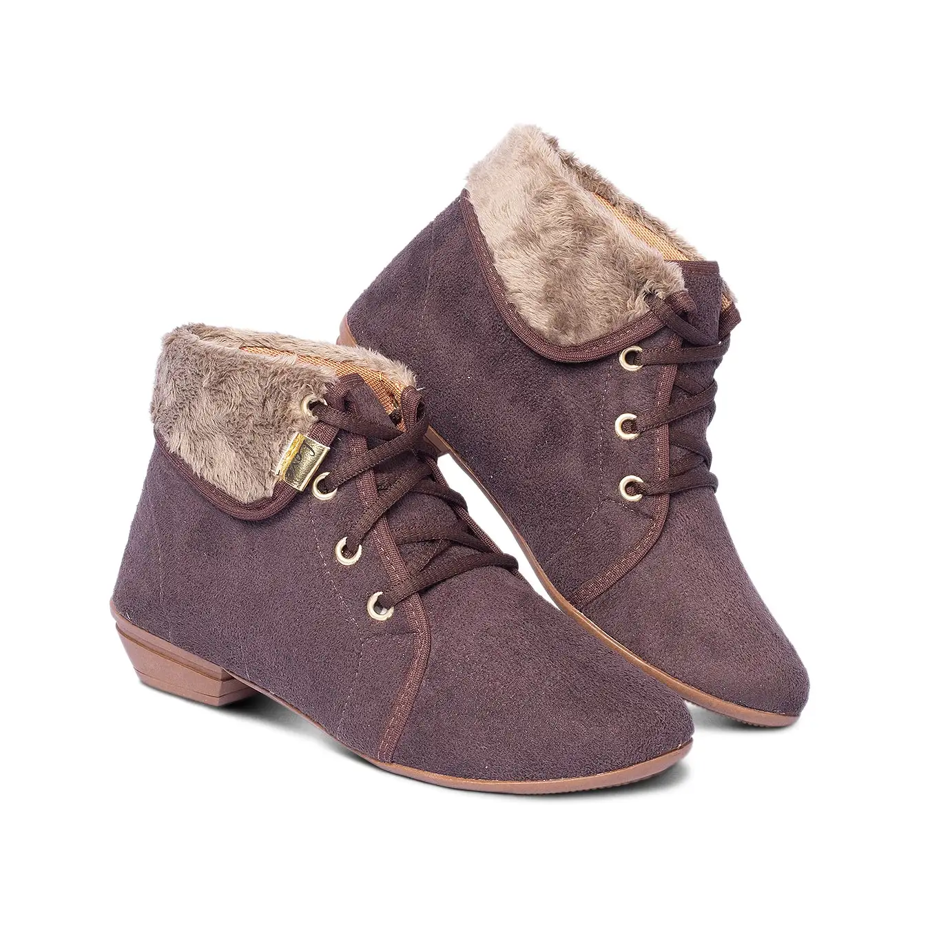 Bota Coturno Feminina Cano Curto Pele Inverno - Leila Soares - Imagem 6