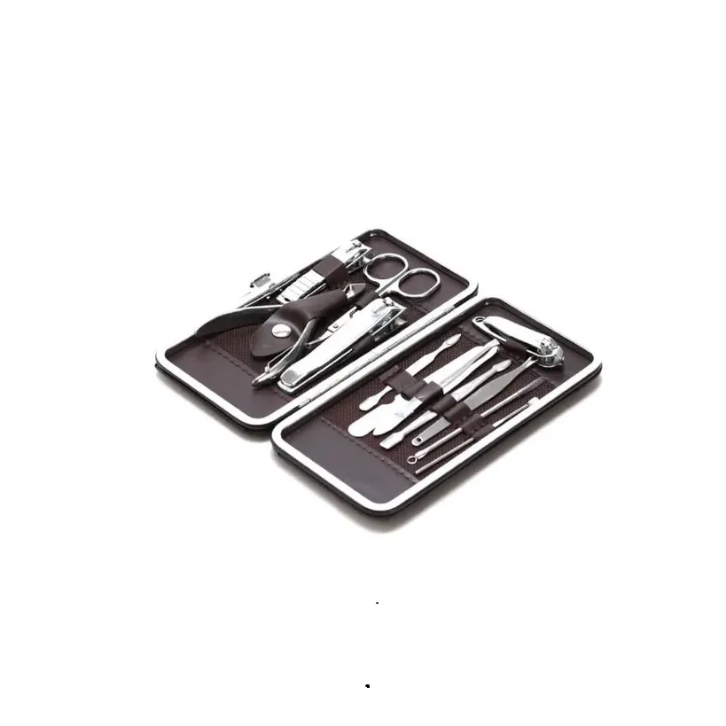 Kit Cortador De Unha Manicure Portatil Estojo Pinca Tesoura Material de aço inox - Imagem 3