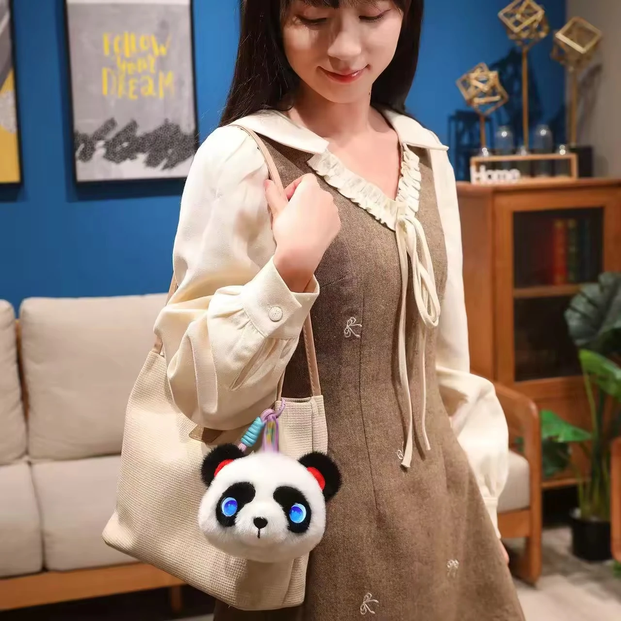 Brinquedo Inteligente de Diálogo de 10cm, Pingente Robô Panda AI, Brinquedo AI, Padrão Internacional, Múltiplas Línguas - Imagem 6