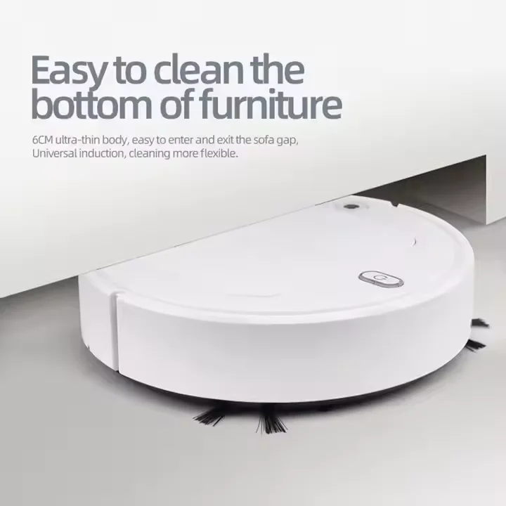 Home Appliance Robótico Aspirador Robô Inteligente Mop Vacuum Cleaner Piso Sweeper Aspirador e Robô Mops - Imagem 4
