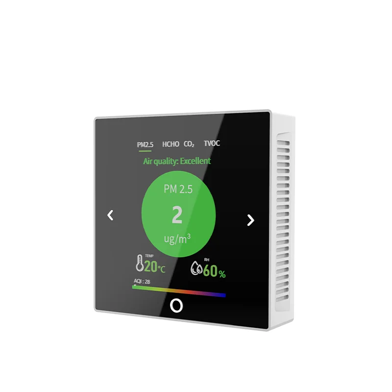 Monitor Inteligente de Qualidade do Ar Interno 6-em-1 FS11006DC, CO2, PM2.5, HCHO, TVOC, Temperatura e Umidade, Wi-Fi/RS485 - Imagem 8