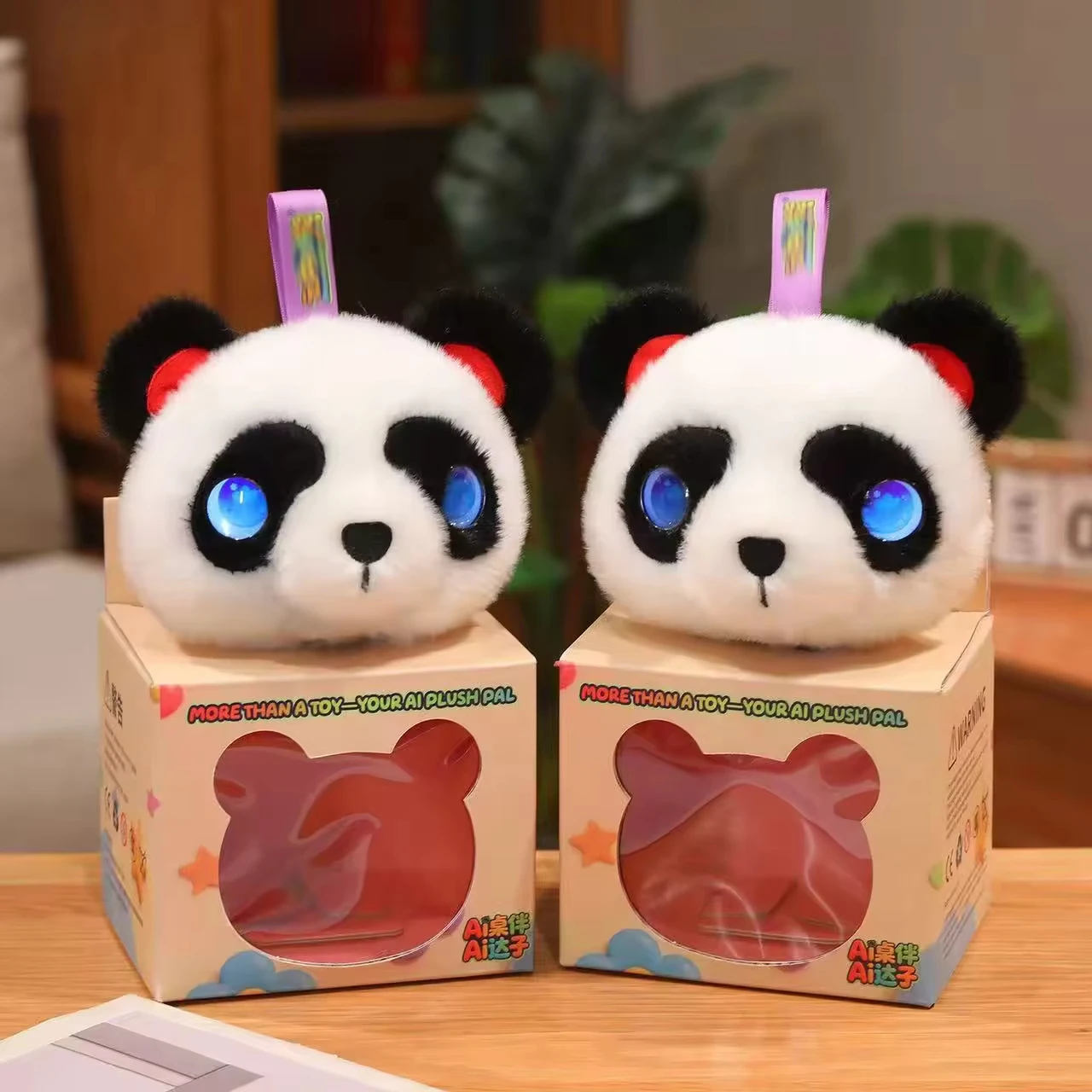 Brinquedo Inteligente de Diálogo de 10cm, Pingente Robô Panda AI, Brinquedo AI, Padrão Internacional, Múltiplas Línguas - Imagem 5