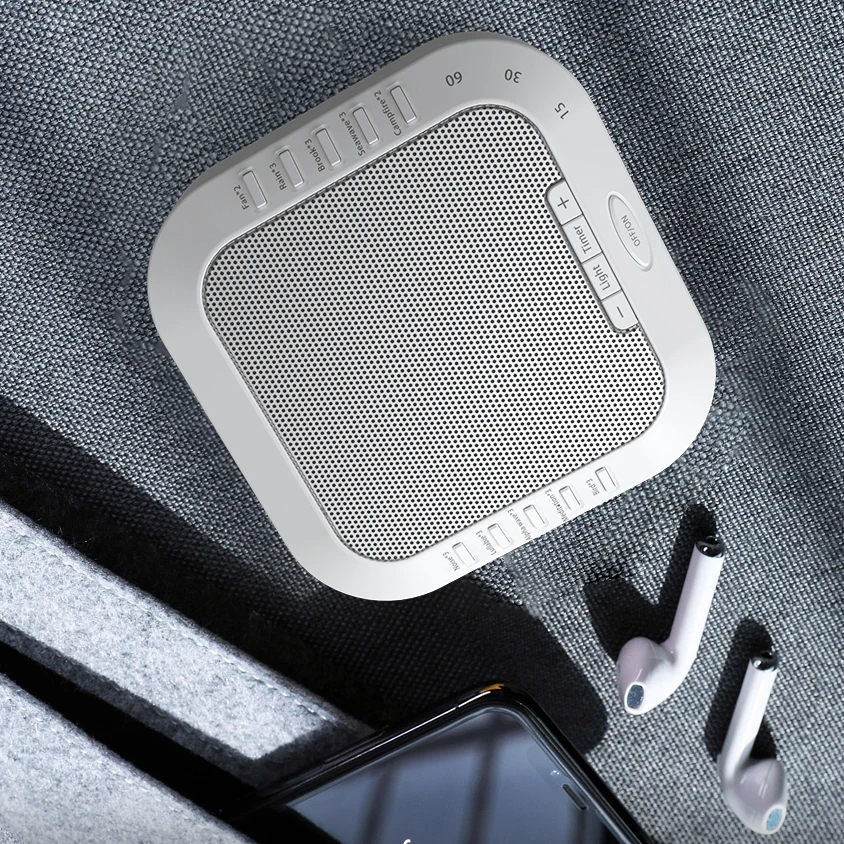 Luzes Noturnas Ajustáveis em Material ABS, Dispositivo de Sono com Música de Embalar, Máquina de Ruído Branco com 28 Sons Relaxantes, Alto-falantes Portáteis Sem Fio - Imagem 4