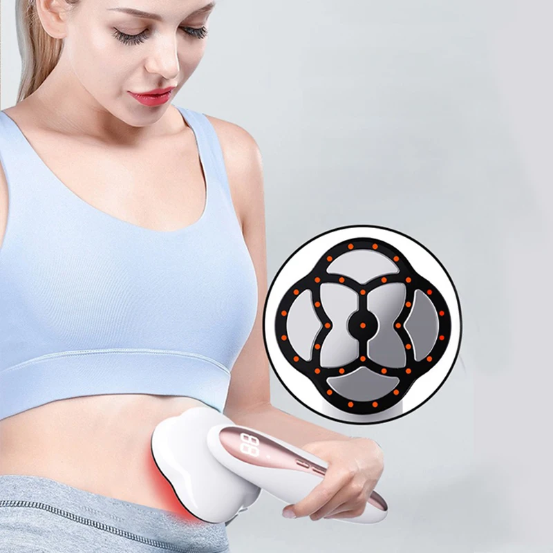 Massageador EMS Portátil de Mão com 3 Modos para Esculpir o Corpo, Redução de Gordura e Modelagem