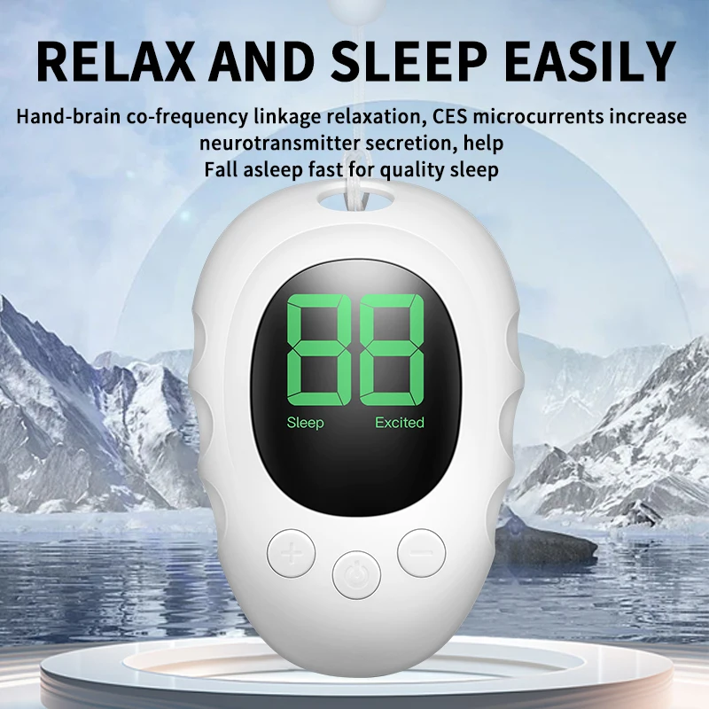 Handheld Intelligent Microcorrent Sleep Aid Device Alívio rápido para pressão na cabeça e ansiedade melhora o sono profundo - Imagem 5