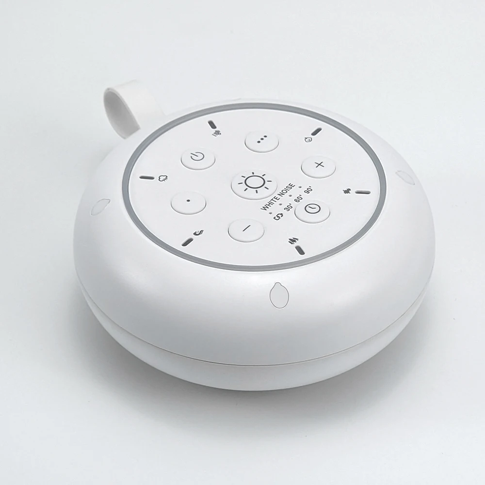 Máquina de Som Portátil Sem Fio com Ruído Branco para Dormir, Sons para Dormir e Luz LED Piscante | Dispositivo de Auxílio ao Sono e - Imagem 5