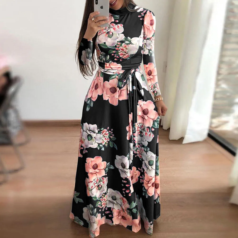 Vestido Feminino de Verão, Vestidos de Festa, Saias Longas de Praia e Vestidos Casuais Florais - Imagem 13