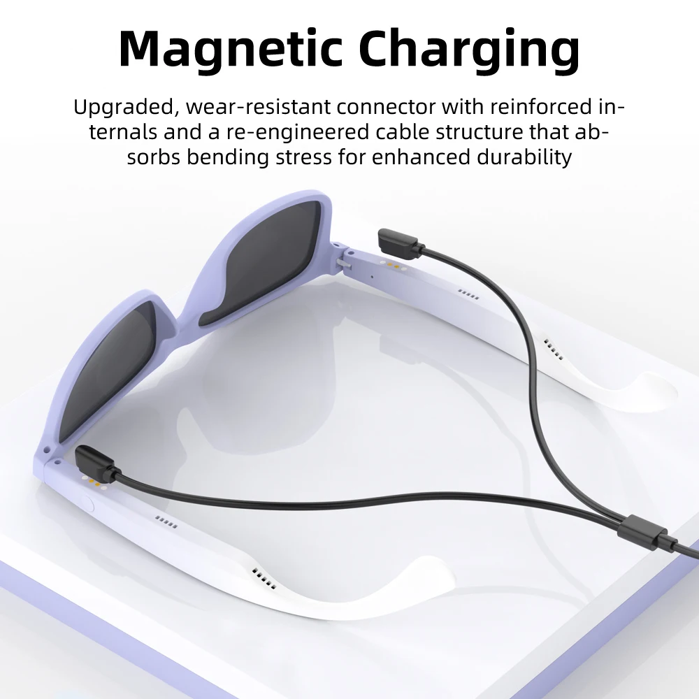 Óculos de Áudio Inteligentes G10-F Sem Fio V5.0 Som Direcional de Ouvido Aberto 33g Ultraleves com Armação em PC e Assistente de Voz - Imagem 6