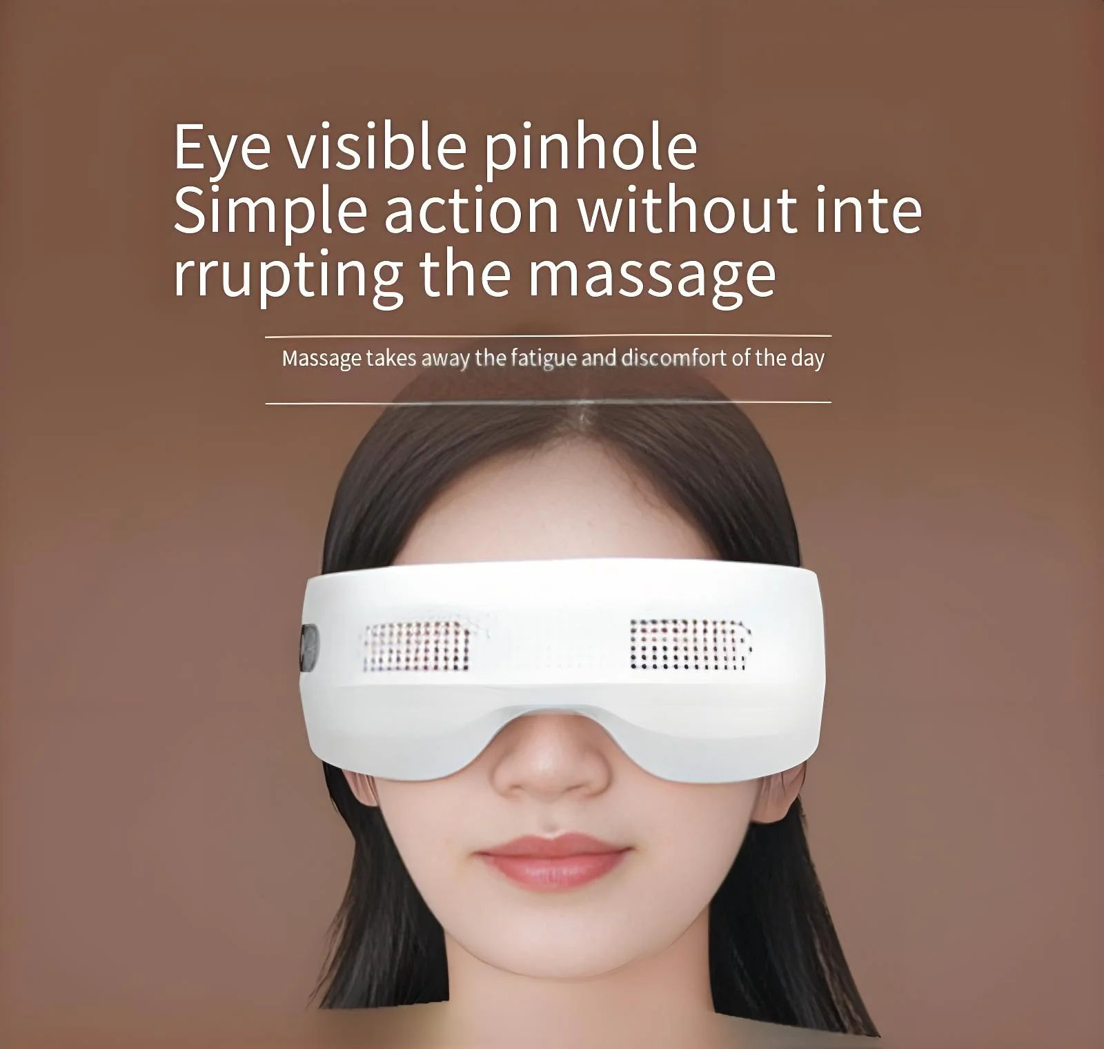 Dispositivo Inteligente de Cuidado Ocular Elétrico Recarregável com Calor e Vibração para Alívio da Fadiga, Olheiras e Relaxamento da Enxaqueca - Imagem 2