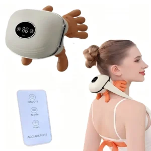 Massageador de Mão Simulado N9 Bionic com Controle Remoto e Compressão Quente para Pescoço e Ombros